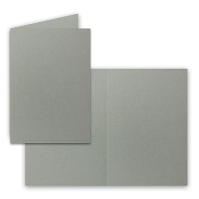700 Dark Gray A6 Blank Folded Cards, 220 gsm