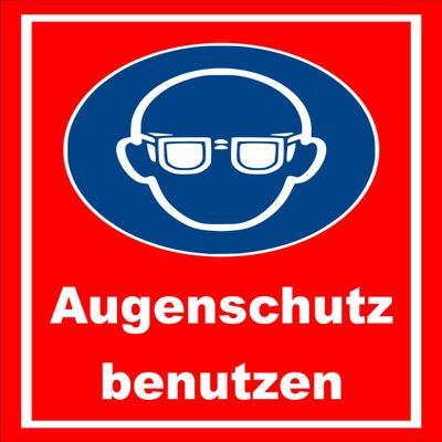 Mandatory Sign – Wear Eye Protection – DIN EN ISO 7010 / ASR A1.3 – 60 x 40 cm