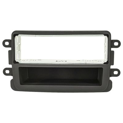 tomzz Audio 2409-016 Radio Fascia with Metal Cage for Dacia Lodgy, Dokker, Duster, Sandero 2 and Renault Captur