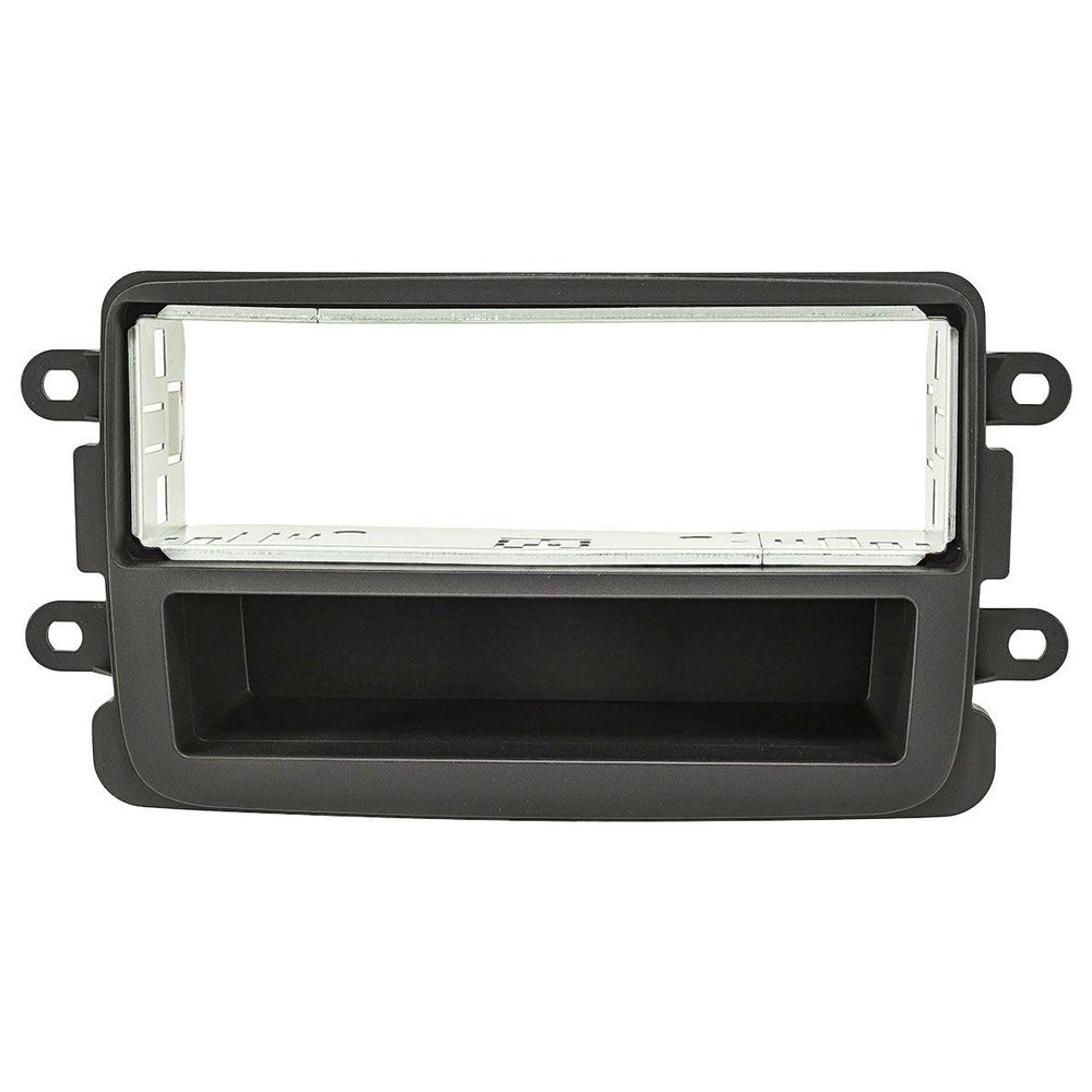 tomzz Audio 2409-016 Radio Fascia with Metal Cage for Dacia Lodgy, Dokker, Duster, Sandero 2 and Renault Captur