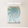 SIN-US 74 Creative Design Scale-Like Spiral Pattern Canvas Print, Square, 90 × 90 cm view 2