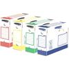 Bankers Box 4474501 Heavy-Duty Archive Boxes, A4+, 100 mm, Pack of 8, Assorted Colors view 1