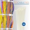 Gocableties White Cable Ties, 100 Pack, 300 x 7.6 mm, UV-Resistant view 4