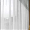 Made-to-Measure White Voile Curtain, Automatic Pleat Tape 1:2.5, 3-Pleat, Semi-Sheer, 230 x 350 cm view 2