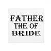 DIYthinker Bride Father Festival Quote Non-Slip Floor Pet Mat for Bathroom, Living Room and Kitchen, 50 x 50 cm / 60 x 60 cm, Multicolor view 1