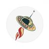 DIYthinker Universe Alien Monster UFO Non-Slip Round Pet Mat, 80 x 80 cm, Multicolor view 1