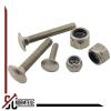 Carriage Bolts with High-Form Lock Nuts M6 x 80, 20-Pack, A2 Stainless Steel view 3