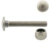 M6 x 45 Carriage Bolts with High-Profile Lock Nuts, A2 Stainless Steel, 10-Pack view 1