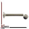 M6 x 45 Carriage Bolts with High-Profile Lock Nuts, A2 Stainless Steel, 10-Pack view 2