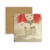 DIYthinker Chinese-Style Watercolor Puppet Coasters, 2-Piece Set, Multicolor view 1