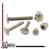 M8 x 110 Flat Round-Head Carriage Bolts with Self-Locking Cap Nuts, A2 Stainless Steel, 10-Pack view 3