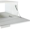 Vladon Aloha V2 Bathroom Vanity Cabinet, Made in Germany, Matte White Body, High-Gloss White Fronts with Sand Gray Accents view 3