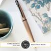 Cross ATX Fountain Pen, Medium Nib, Etched Diamond Pattern, Brushed Rose Gold view 3