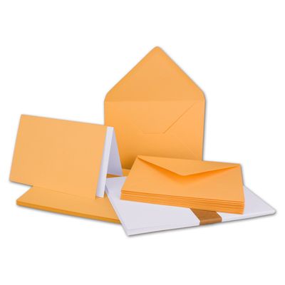250 Folded Card Sets DIN A6/C6, Tuscany, with Envelopes and Inserts