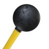 16 oz Black Non-Marking Rubber Mallet with Fiberglass Handle view 2