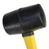 16 oz Black Non-Marking Rubber Mallet with Fiberglass Handle view 3