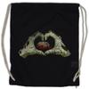 Urban Backwoods Zombie Heart Drawstring Gym Bag view 1