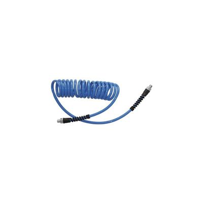 ewo Polyurethane Compressed-Air Coiled Hose, G1/4 Brass Thread, 8 x 5 mm, 3 m