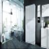 Vladon Logan V1 Office Cabinet, Made in Germany, 5 Compartments, 4 Doors, Matte White/High-Gloss White, 82 x 185 x 37 cm view 2