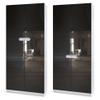 Vladon Logan V1 Office Cabinet, Made in Germany, 5 Compartments, 4 Doors, Matte White/High-Gloss White, 82 x 185 x 37 cm view 4