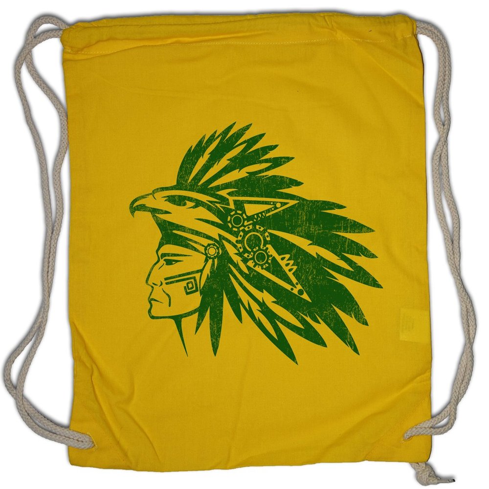 Urban Backwoods Aztec Warrior Drawstring Gym Bag