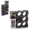 Viscio Trading 179621 Modular Bottle Rack, 9 Compartments, Anthracite, 34.5 x 36 x 17 cm view 1