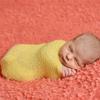 Amorar Newborn Photography Wrap, Cotton Ripple Wrap Blanket, 150 x 40 cm, Yellow view 1
