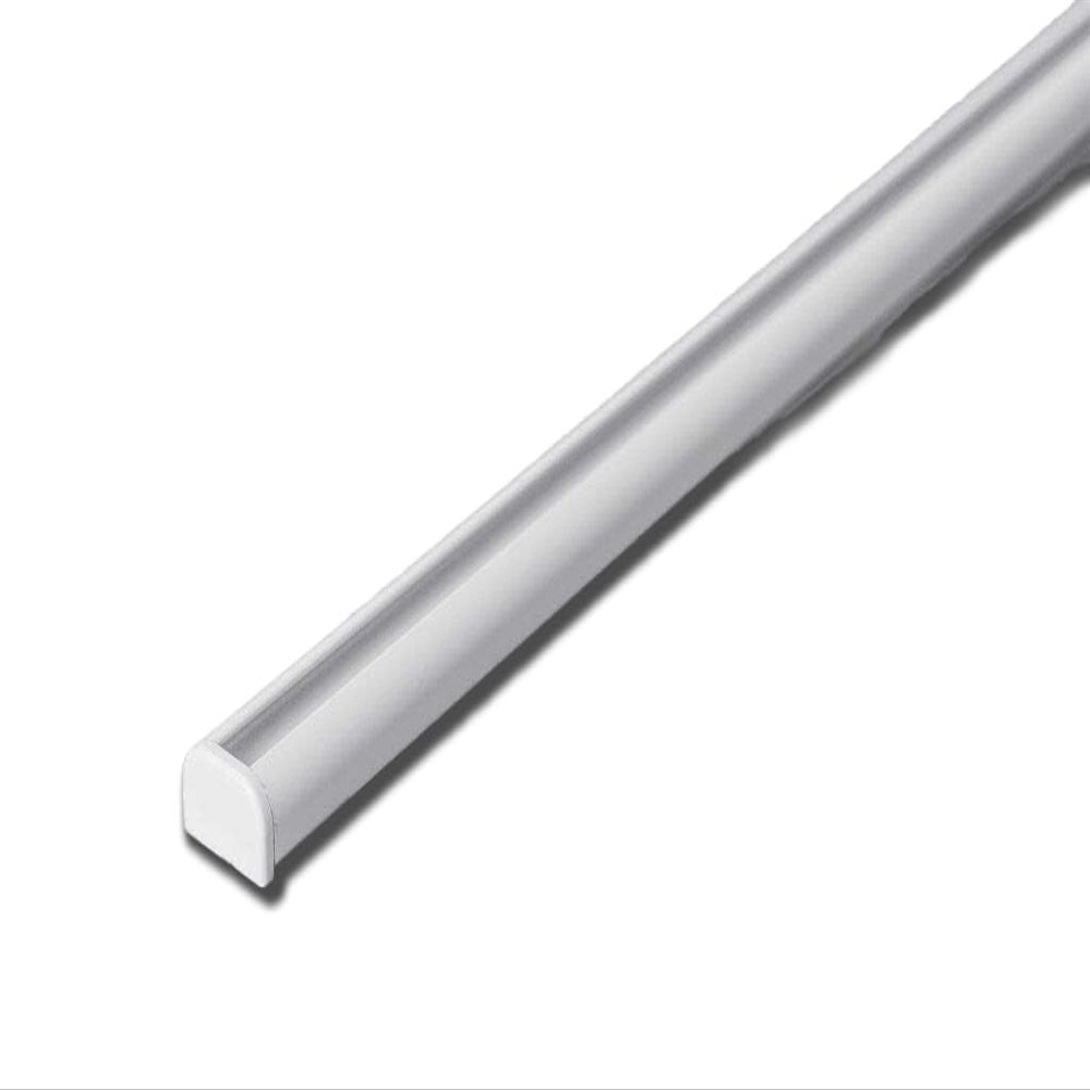 Rollmayer Mini Aluminum Curtain Track, White, Track Only, 480 cm