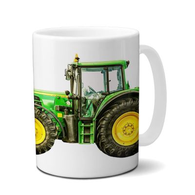 Kilala Personalized Tractor Mug with Gift Packaging, White