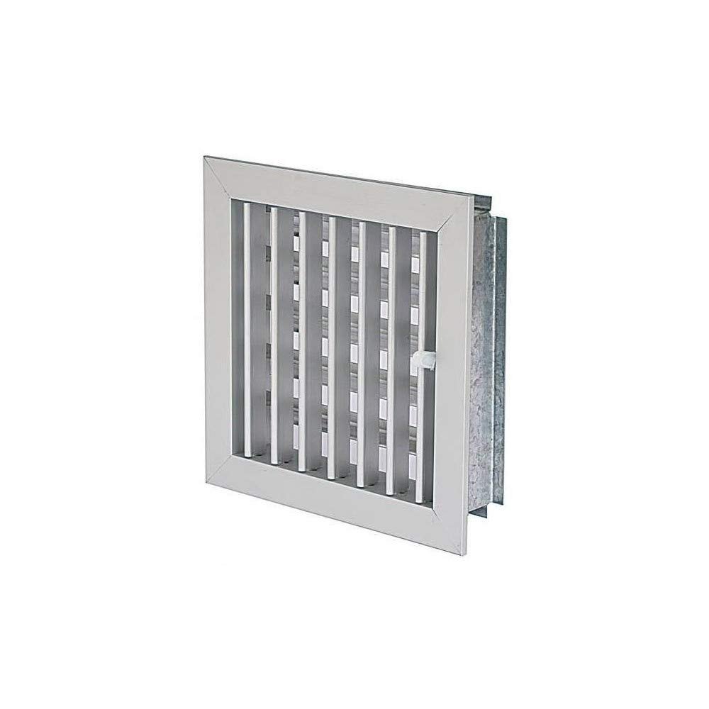 Dse Adjustable Aluminum Air Outlet Grille, 20 x 20 cm, with 150 mm Adapter