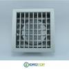 Dse Adjustable Aluminum Air Outlet Grille, 20 x 20 cm, with 150 mm Adapter view 3