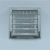 Dse Adjustable Aluminum Air Outlet Grille, 20 x 20 cm, with 150 mm Adapter view 4