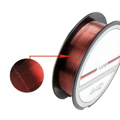 Livecity Fishing Line, 100 m, Durable Nylon, Very Strong, Size 4.0, Red