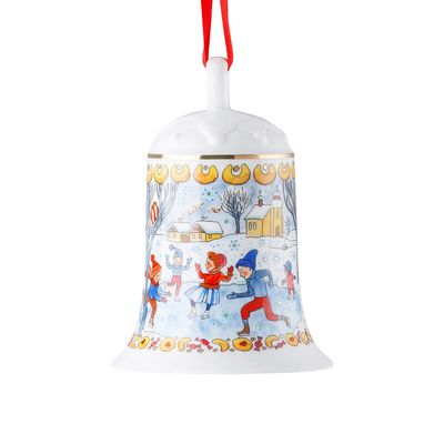 Hutschenreuther Winter Joys Limited Porcelain Bell, 12 cm