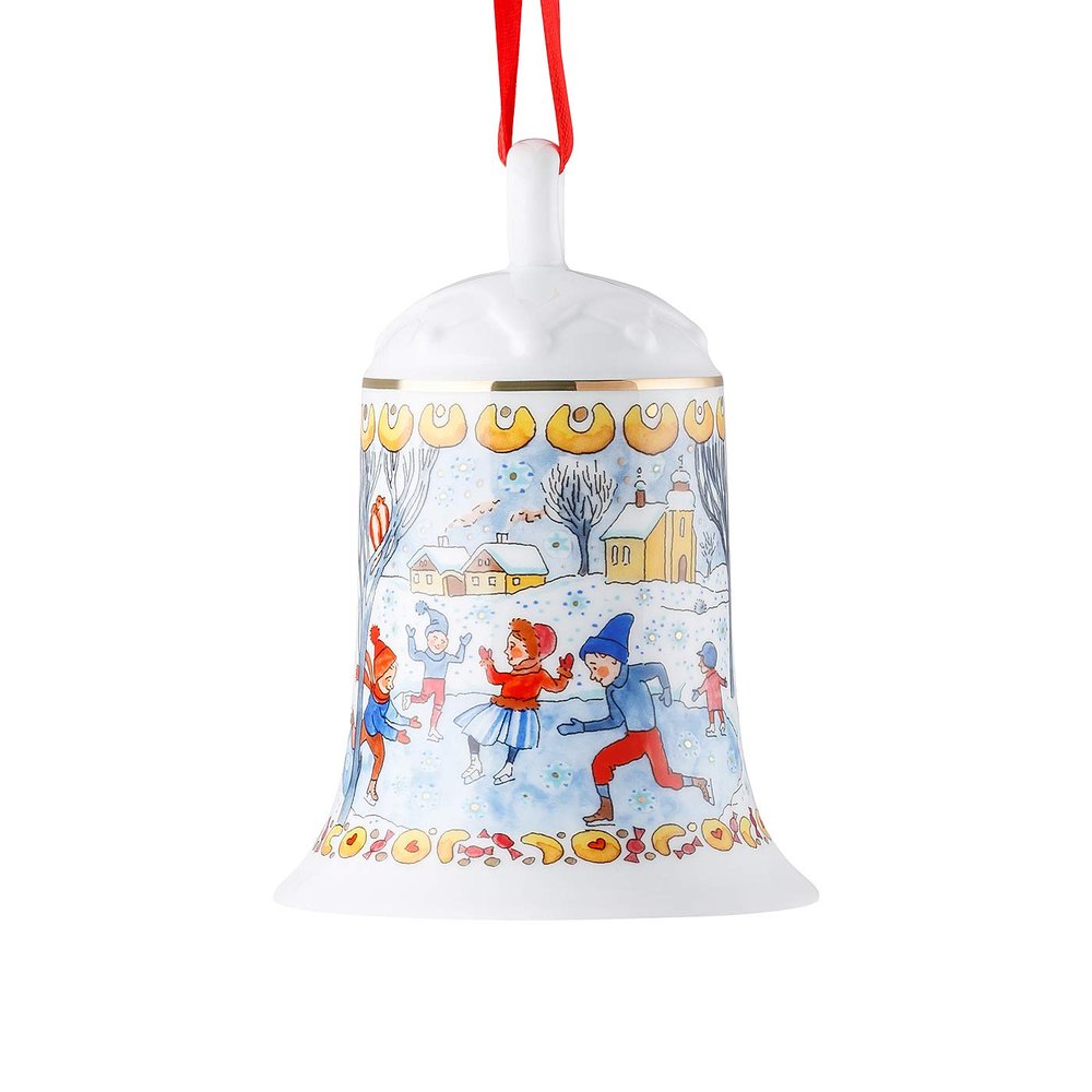 Hutschenreuther Winter Joys Limited Porcelain Bell, 12 cm