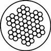 ARBO-INOX A4 Stainless Steel Wire Rope, Marine Railing, White PVC Coating, 7x7 (4 mm to 7 mm) view 3