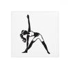 DIYthinker Stretching Yoga Girl Silhouette Non-Slip Pet Mat, 80 x 80 cm, Multicolor view 1