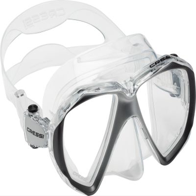 CRESSI Liberty Duo Mask, Clear/Silver