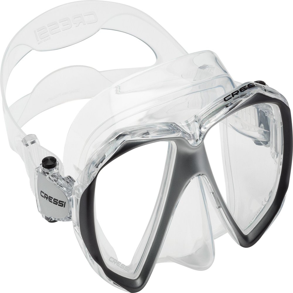 CRESSI Liberty Duo Mask, Clear/Silver
