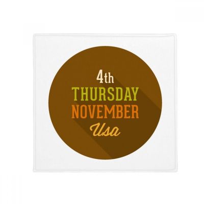 DIYthinker Garland Thanksgiving Day Circle Pattern Non-Slip Pet Mat, 80 x 80 cm, Multicolor