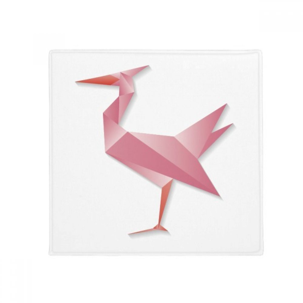 DIYthinker Geometric Abstract Flamingo Origami Pattern Non-Slip Floor Pet Mat, Home Kitchen, 80 x 80 cm, Multicolor