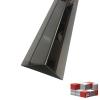 Polished V2A Stainless Steel L-Profile, 2500 mm, 85 × 35 mm view 3