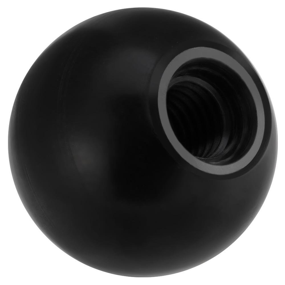 10-Piece Universal Lathe Machine Ball Knobs, Black/Red (AM6 × 20, Black)