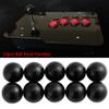 10-Piece Universal Lathe Machine Ball Knobs, Black/Red (AM6 × 20, Black) view 2