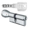 EVVA MCS Knob Cylinder 36/61K | Profile Cylinder with Very High Copy Protection via Magnetic Technology | Anti-Drill and Anti-Pull Protection | 3 Keys | Security Card | Differently Keyed view 1
