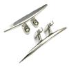 200 mm Flat Mooring Cleat, 4-Hole, V4A Stainless Steel view 2