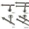 BASIT 16 mm Stainless Steel Double Curtain Rod, Ceiling-Mounted, 320 cm, D21 view 2
