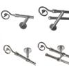 BASIT 16 mm Stainless Steel Curtain Rod, Single-Track, Wall-Mounted, 200 cm, H10 view 1