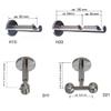 BASIT 16 mm Stainless Steel Curtain Rod, Single-Track, Wall-Mounted, 200 cm, H10 view 3