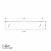 200 mm HSS Bi-Metal Hole Saw, 5/8" x 18 UNF view 4